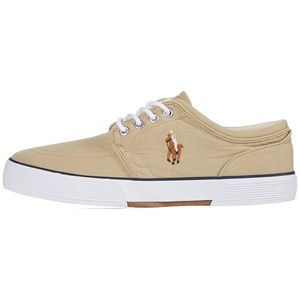 Polo Ralph Lauren Faxon Low-Top Canvas Sneaker - Beige - Mens Size 8